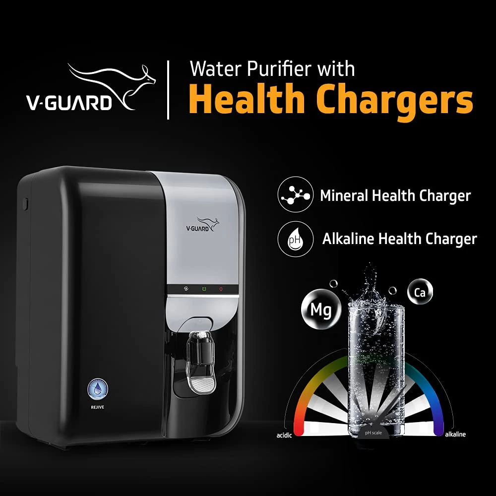 V-Guard Rejive Water Purifier. RO + UF + Mineral and Alkaline